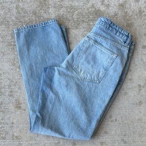 Zara Women's Light Blue Straight Leg Jeans